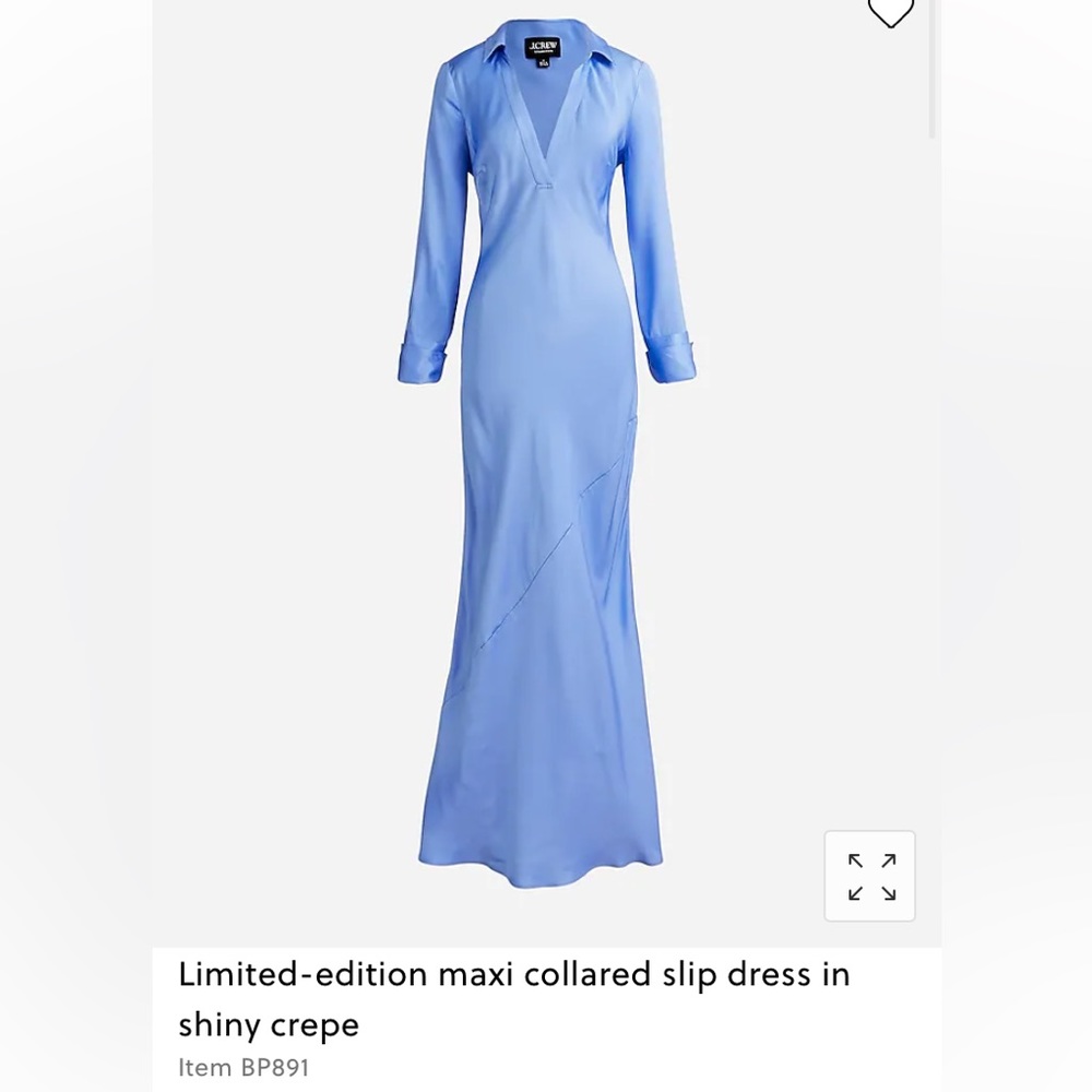 IN SEARCH OF-J. Crew Limited-edition maxi collared slip dress in shiny crepe 6